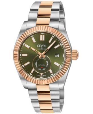 Men's Swiss Made West Village Swiss Automatic Two tone Stainless Steel Bracelet Watch
