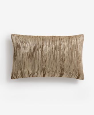 Pleated Jacquard Decorative Pillow, 14" x 22"