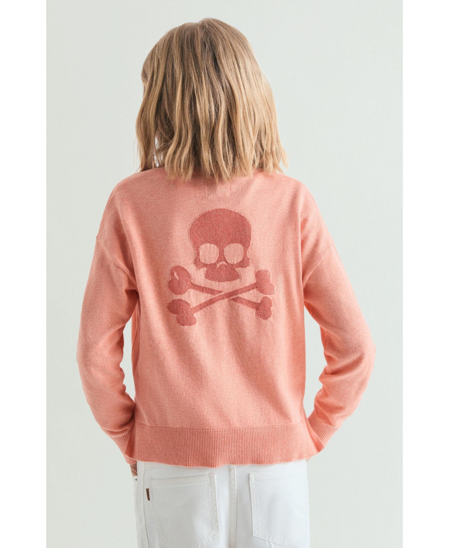 Women's Crew Neck Long Sleeve Cotton Sweater