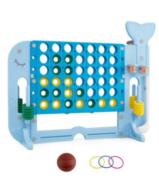 4-In-1 Jumbo 4-To-Score Game Set, Adjustable Height, Ages 3+