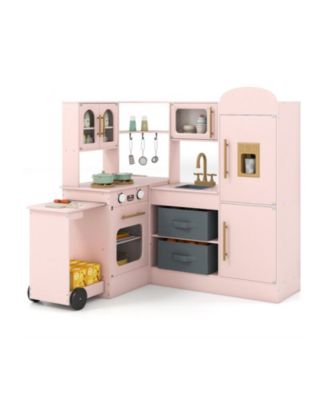 Corner Play Kitchen with Lights and Sounds for Kids Ages 3