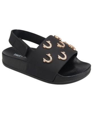 Big Girls 5-10 Kash Bling Horseshoe Logo Slide