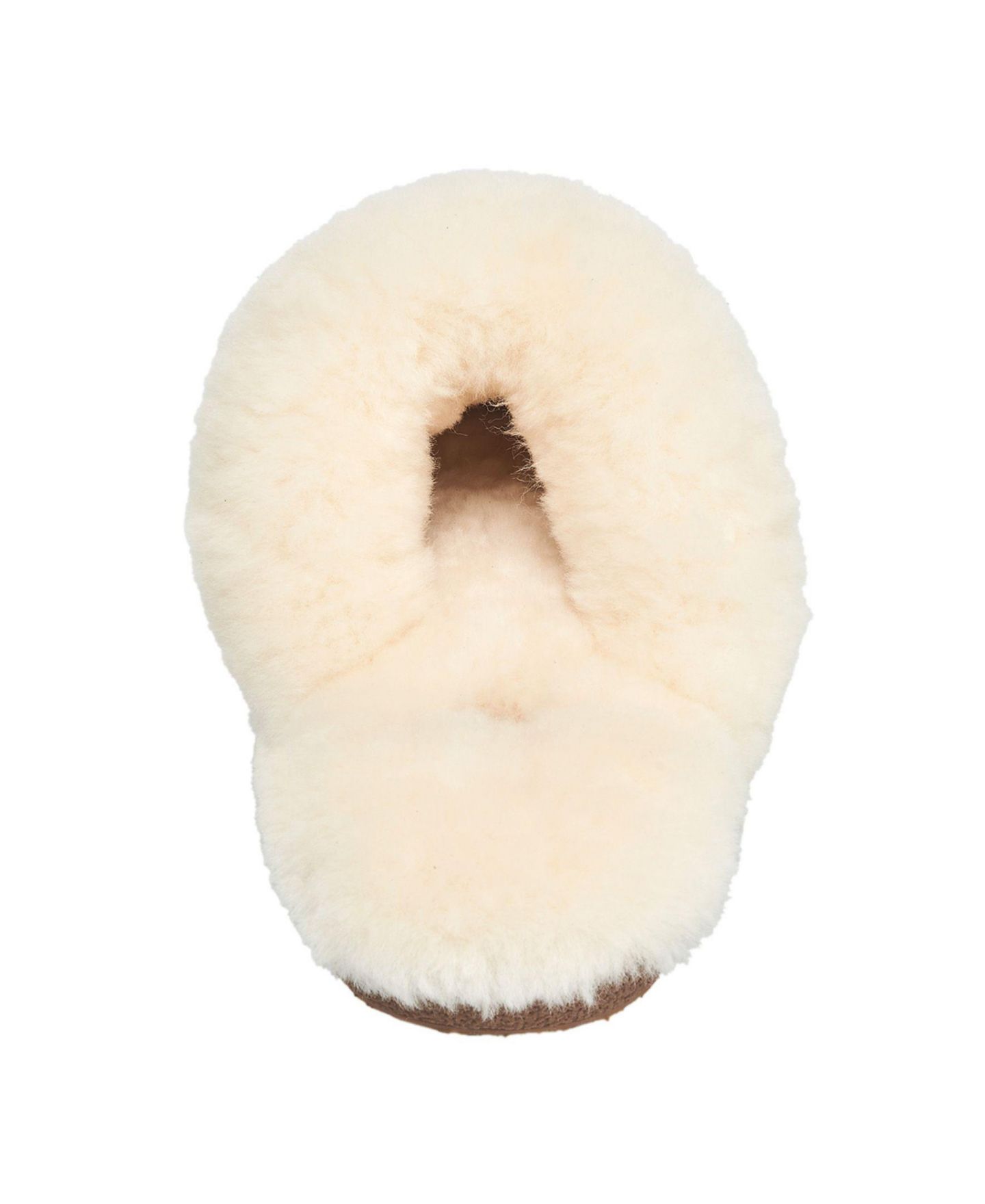 Женские тапочки French Connection Genuine Sheepskin Fur Band Slipper, цвет: Каштановый — фото 3