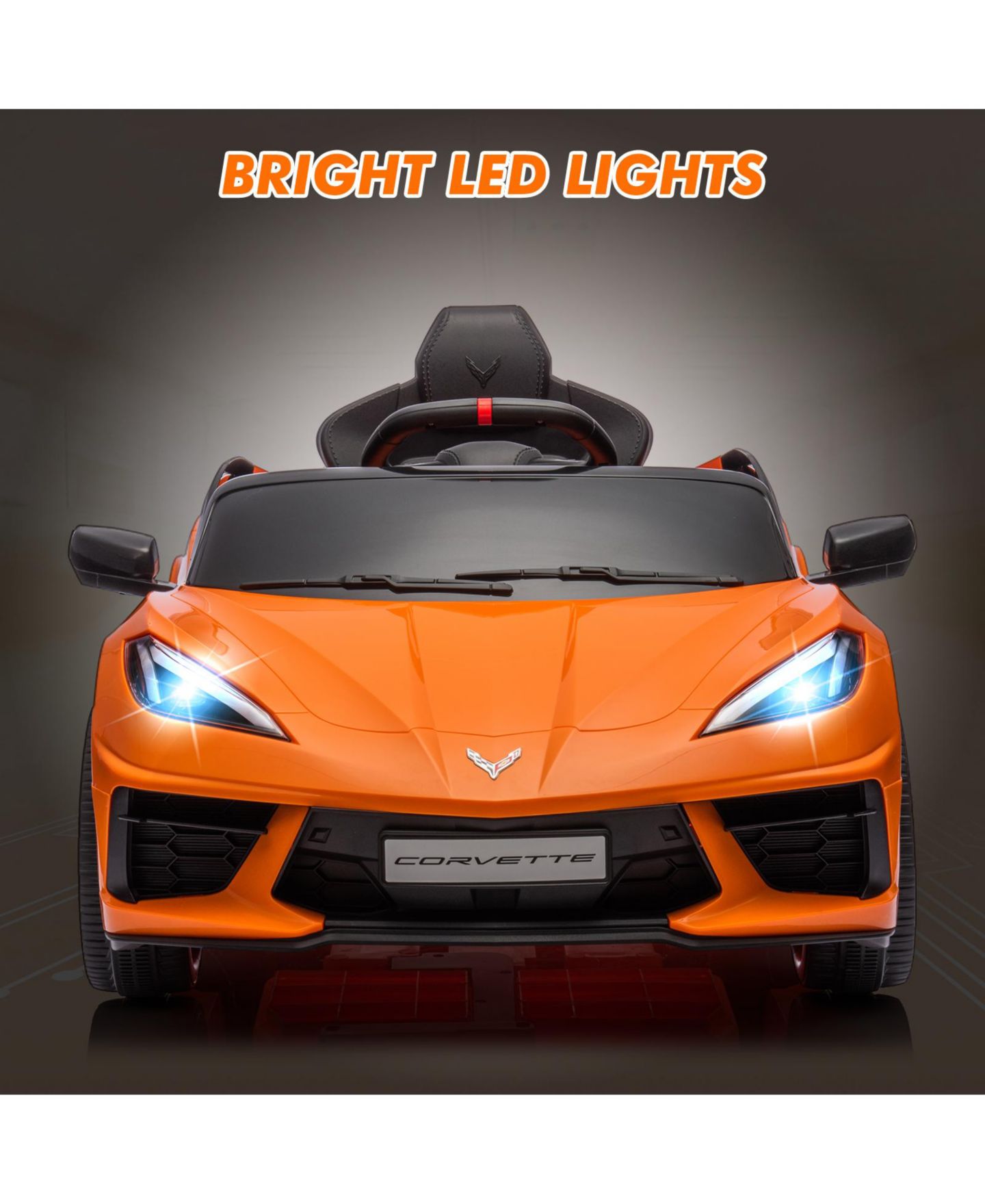 Детская игрушка homfan Sports Coupe 12v Remote Control Electric Ride-On Car, 66 lb. Capacity, Ages 3+ — фото 4