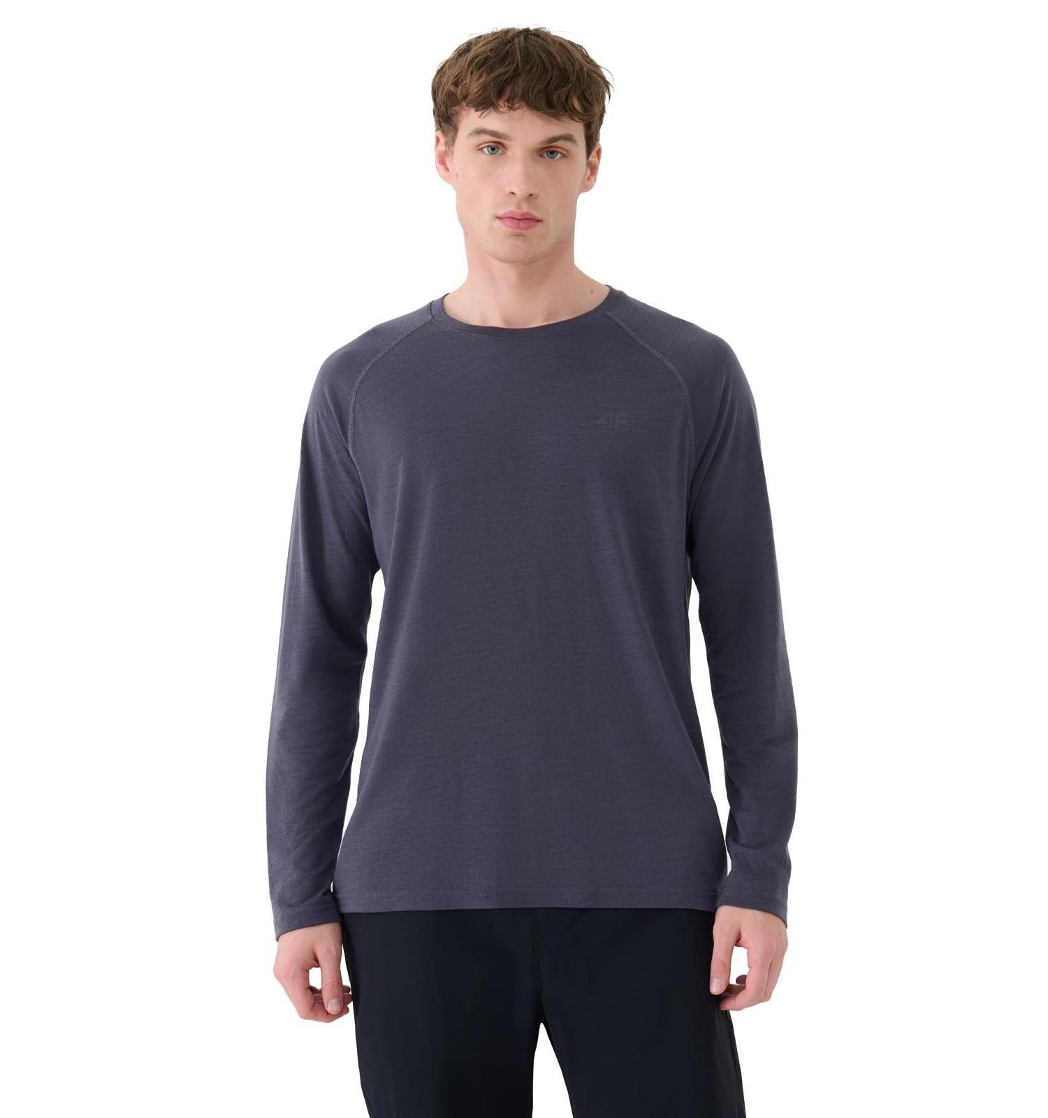 Men's Quick-Dry Trekking Long Sleeve Tee Crewneck Fit