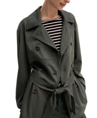 Women's Double-Breasted Belted Jacket