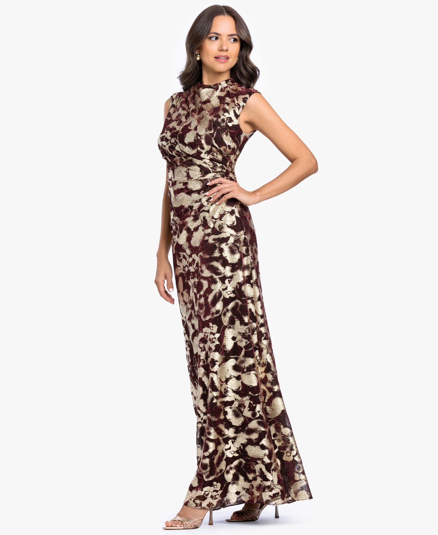 Petite Crinkle Detail Gown
