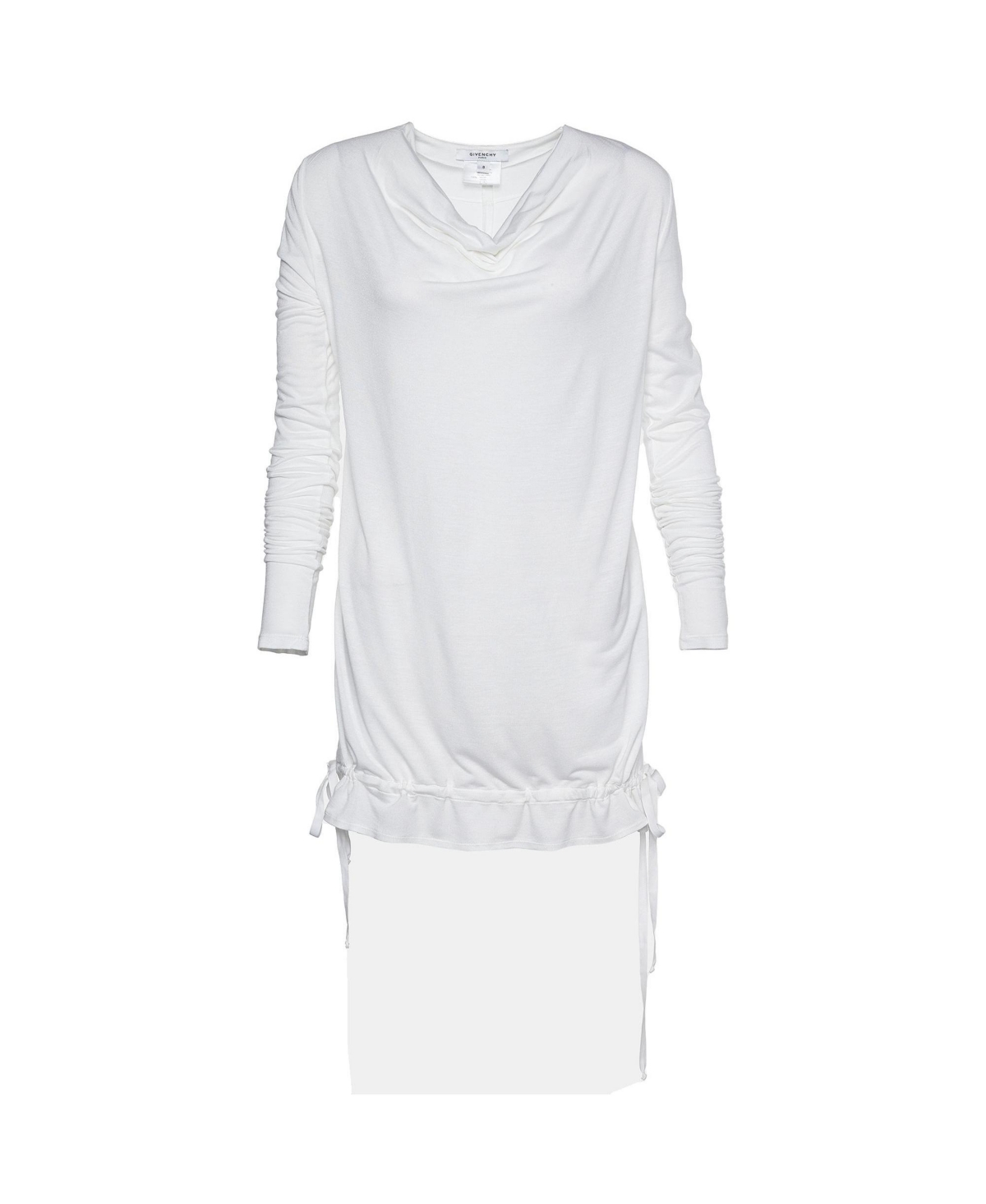 Pre-Owned Givenchy Women's Ruched-Sleeve Cowl-Neck Long-Sleeve Tunic