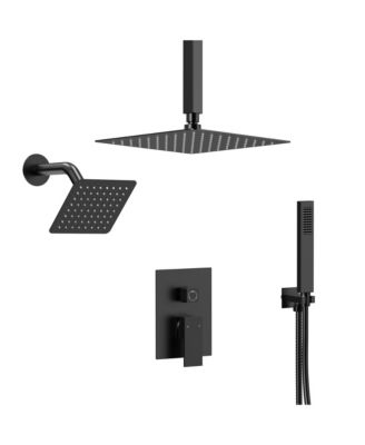 Pressure Balanced 10" Rainfall Shower System Dual Rain Shower Heads