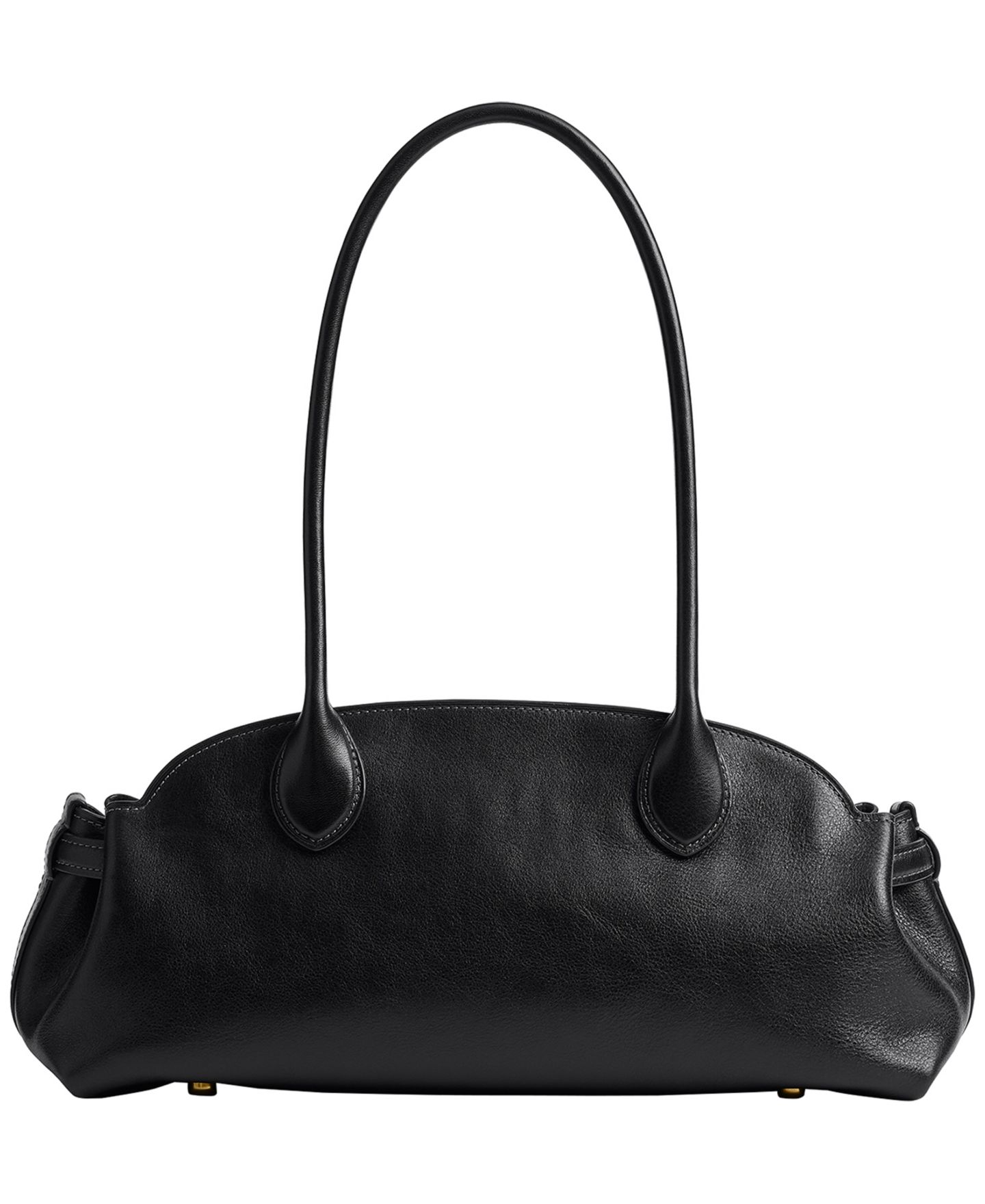 Женская сумка COACH Soft Empire Medium Leather Shoulder 34, цвет: Латунный / Чёрный — фото 2