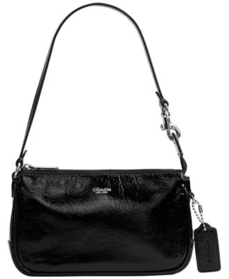 Plaza Mini Glazed Leather Shoulder Handbag 18