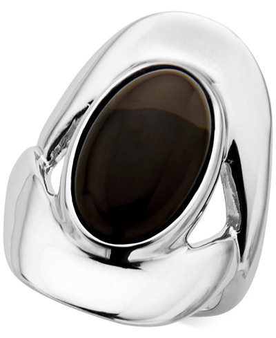Nambé Smoky Quartz (7-1/2 ct. t.w.) Oval Ring in Sterling Silver, Only at Macy's