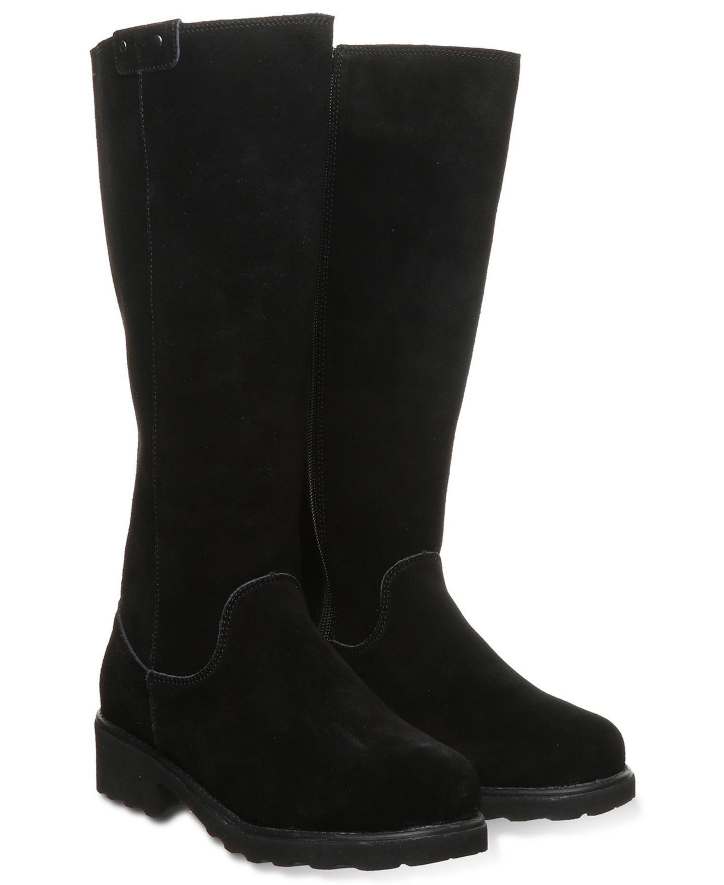 Женские ботинки BEARPAW Audrina Suede Knee-High, цвет: Чёрный — фото 8