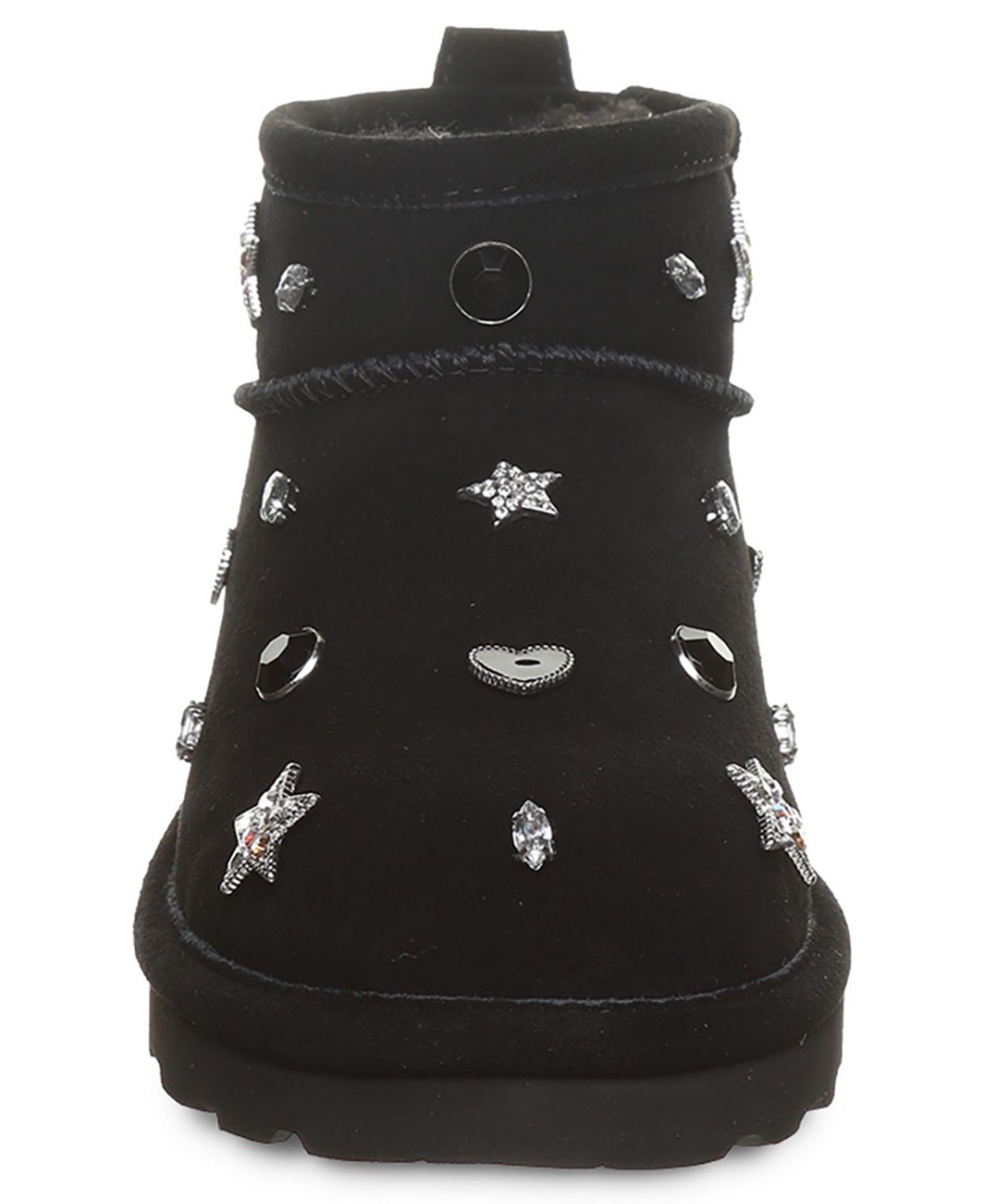 Женские ботинки Bearpaw Shorty Nova Studded Pull-On Ankle Booties, цвет: Чёрный — фото 7