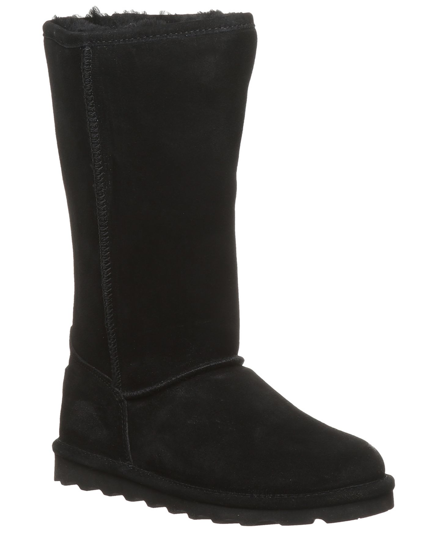 Женские ботинки BEARPAW Elle Tall Classic Round Toe, цвет: Чёрный — фото 1
