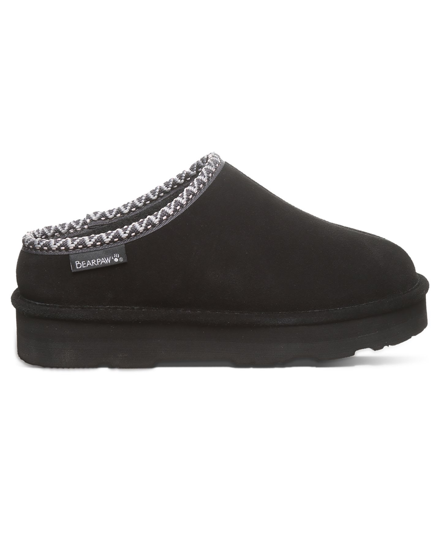 Женские тапочки BEARPAW Martis Slip-On Slippers, цвет: Чёрный — фото 2