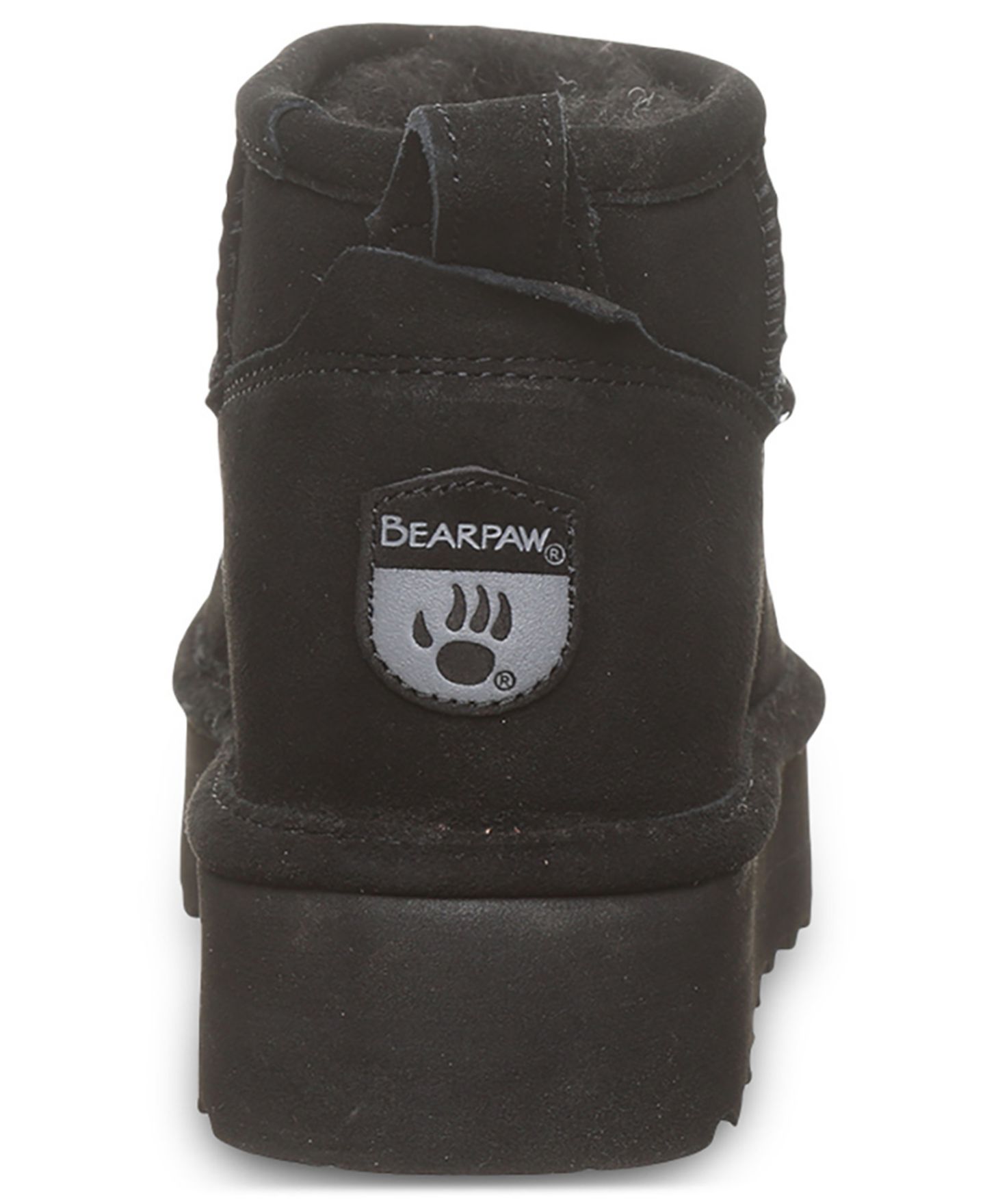 Женские короткие ботинки Bearpaw Retro Shorty на платформе без застёжки, цвет: Чёрный — фото 3