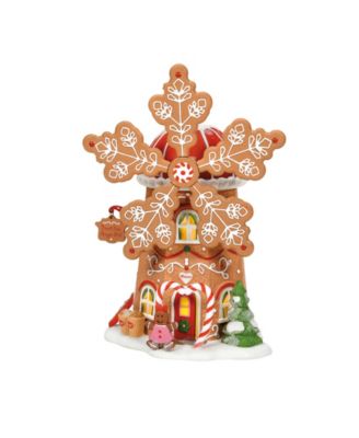 North Pole Village Gingerbread Cookie Mill Figurine