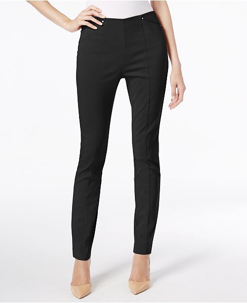 Alfani Seamed Pull-On Skinny Ankle Pants, Created for Macy's - Pants ...