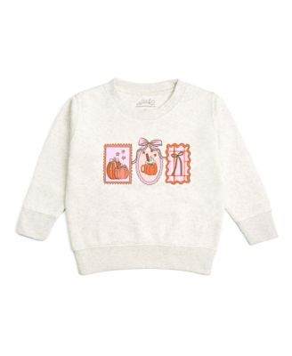 Big Girls Pumpkin Cameo Sweatshirt