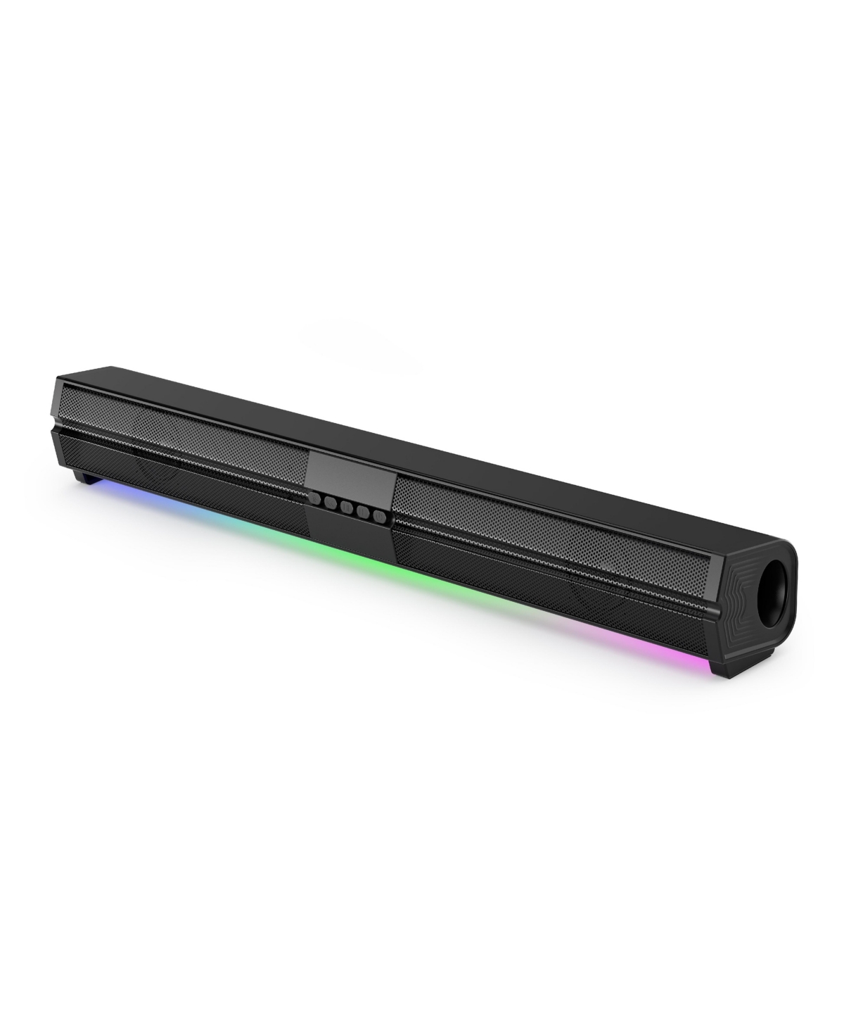 Top Tech Kik-2121 24-Inch Portable Bluetooth Soundbar with Rechargeable Battery - Black