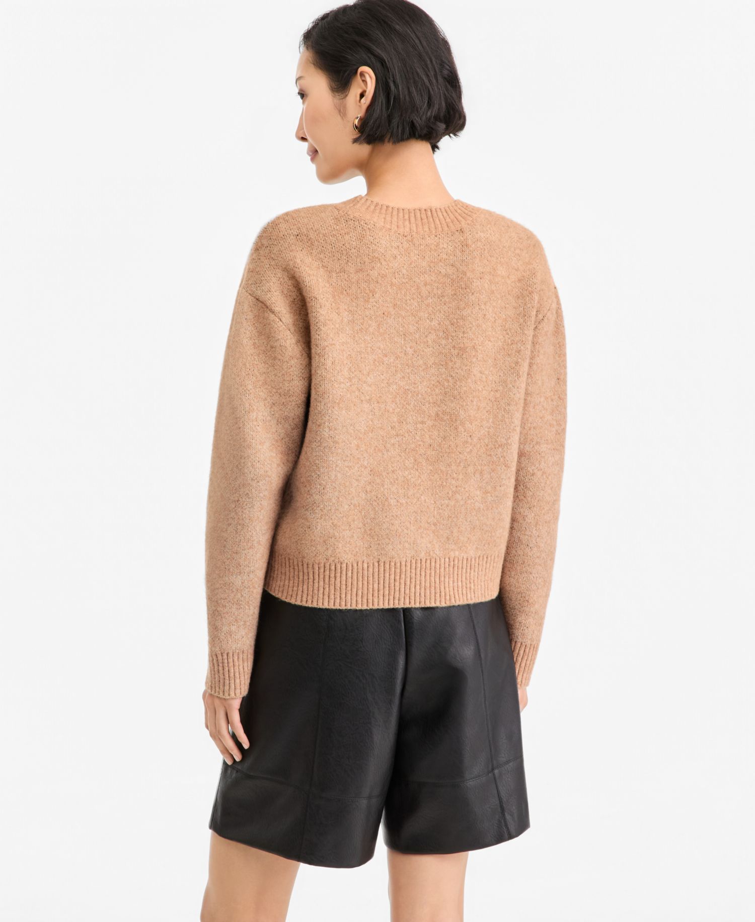Women's Argyle Crewneck Pullover Sweater