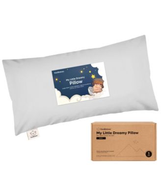 Buddy Toddler Pillow with Pillowcase, 10X18 Soft Cotton Toddler Pillows for Sleeping, Kids Pillow