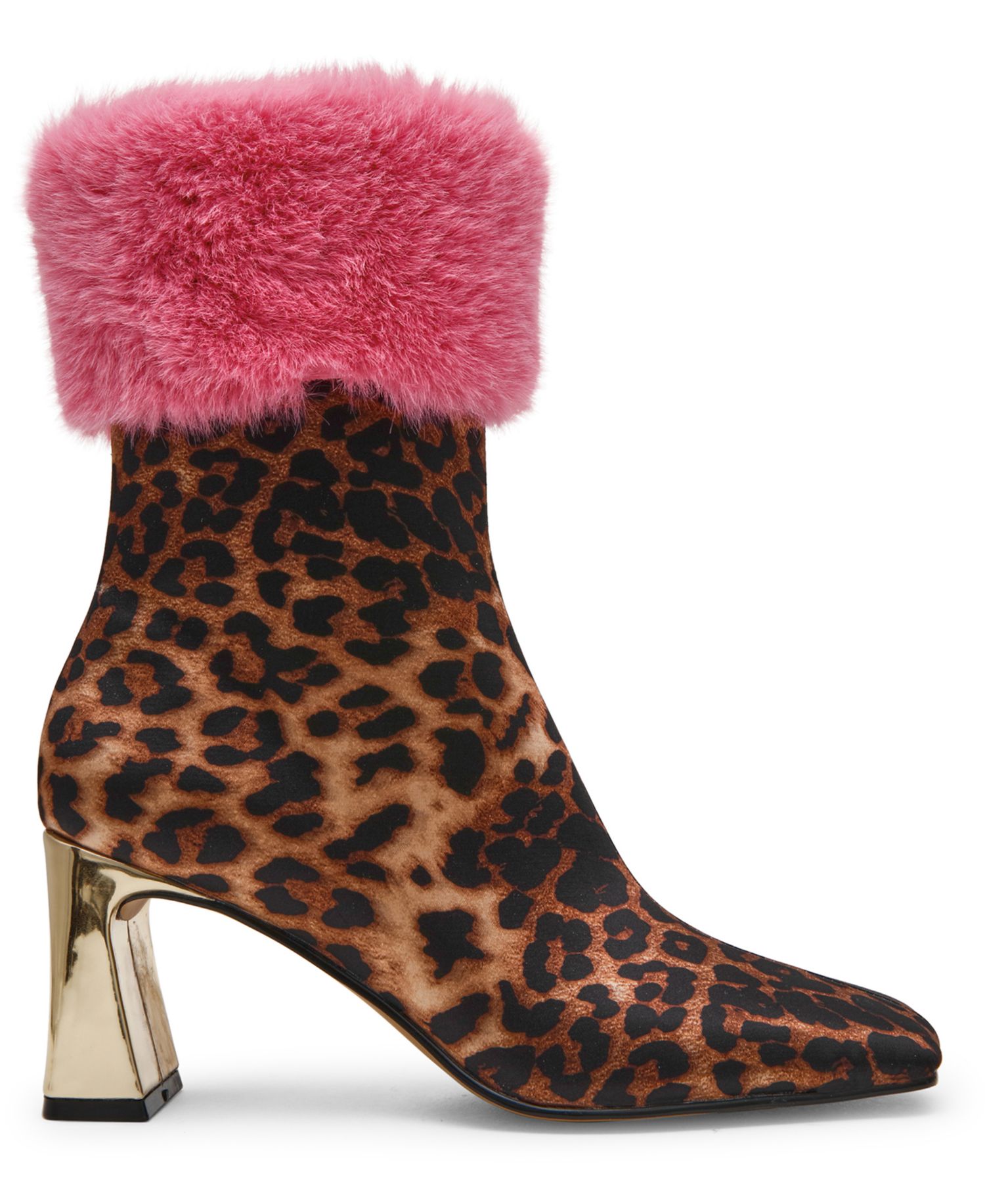 x Paris Hilton Women's Vita Pom Pom Square Toe Dress Booties