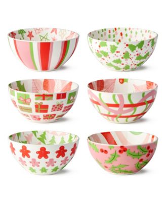 Scarlet Ribbon All-Purpose Bowls, Set of 6