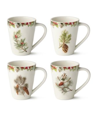 Woodland Mugs, Set of 4