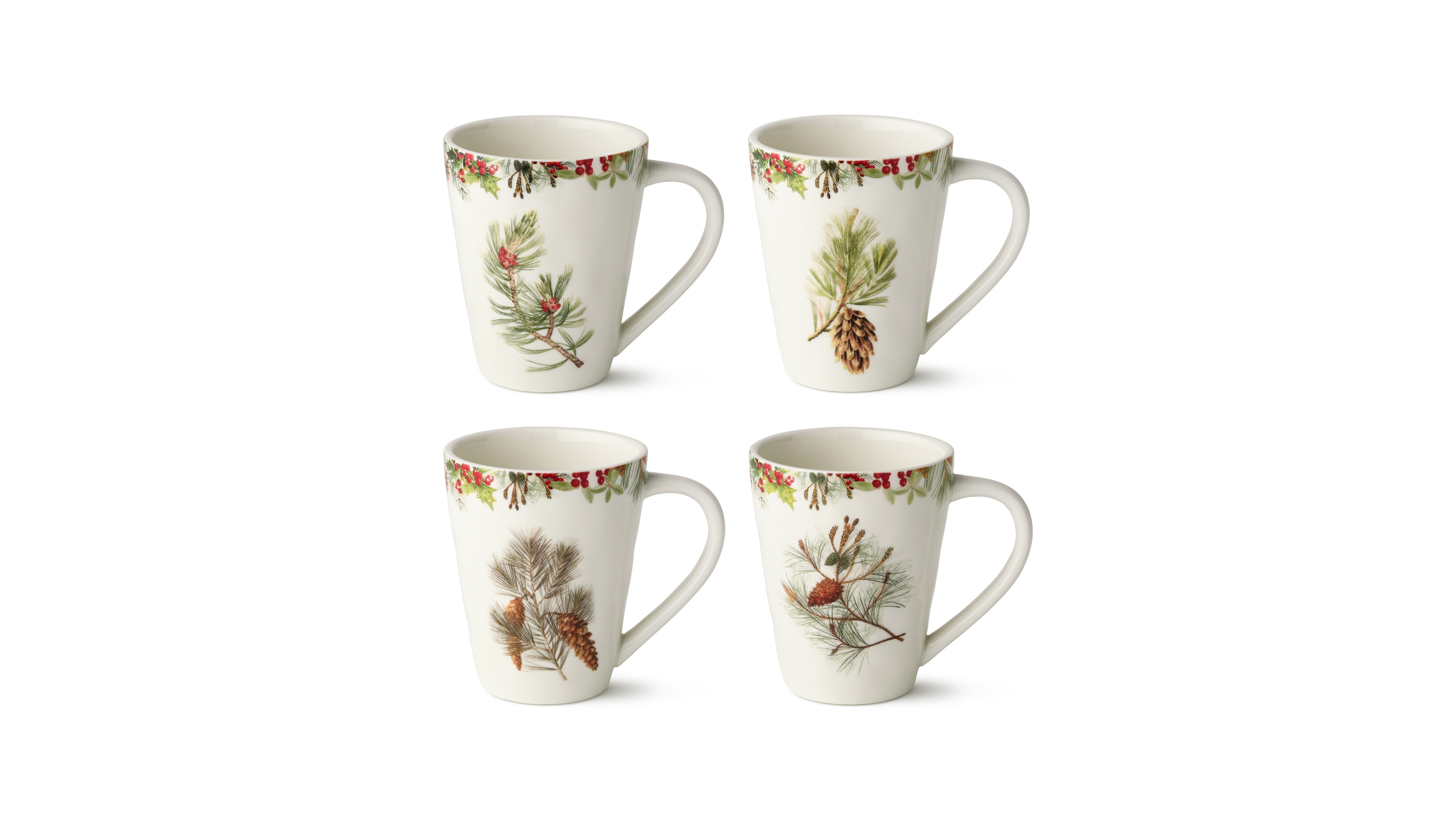Certified International Woodland Mugs, Set of 4