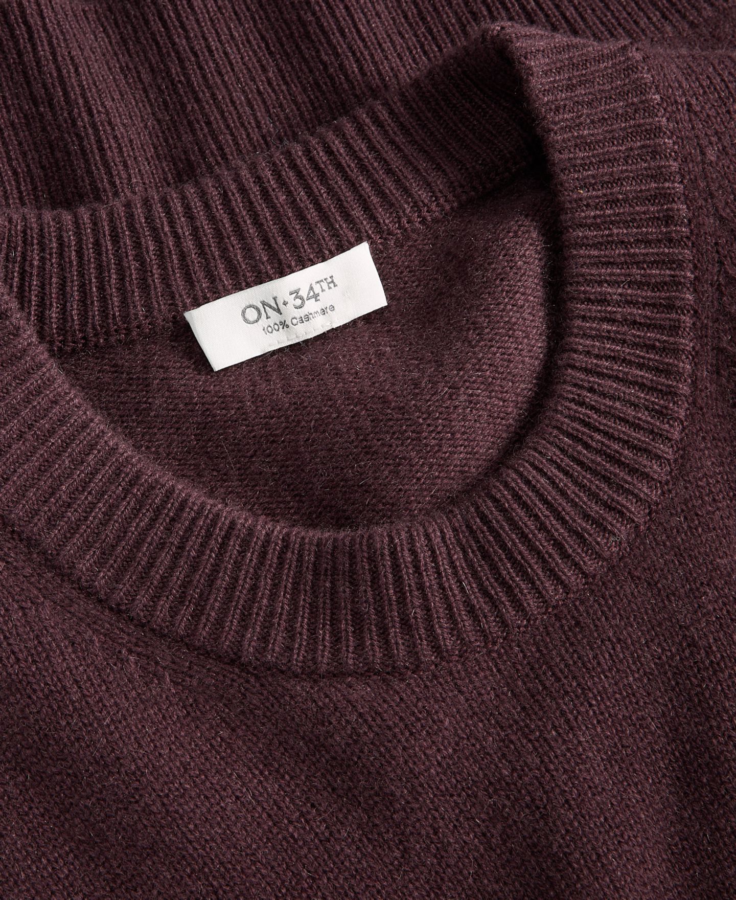 Женский свитер On 34th 100% Cashmere Crewneck Relaxed-Fit, цвет: Коричневый — фото 6