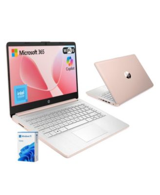 Essential 14" HD Laptop, Intel N-Series N150, Intel Graphics, 4GB RAM, 128GB eMMC, Wi-Fi 6, Windows 11 Home, Rose