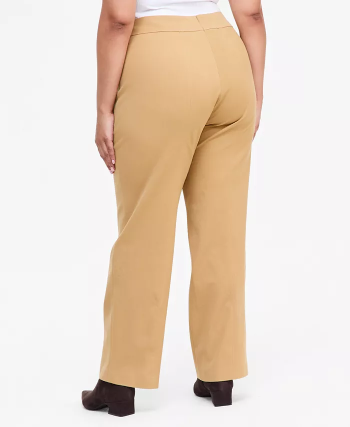 Plus Size INCredible Stretch Straight High-Rise Pull-On Pants - thumbnail 2