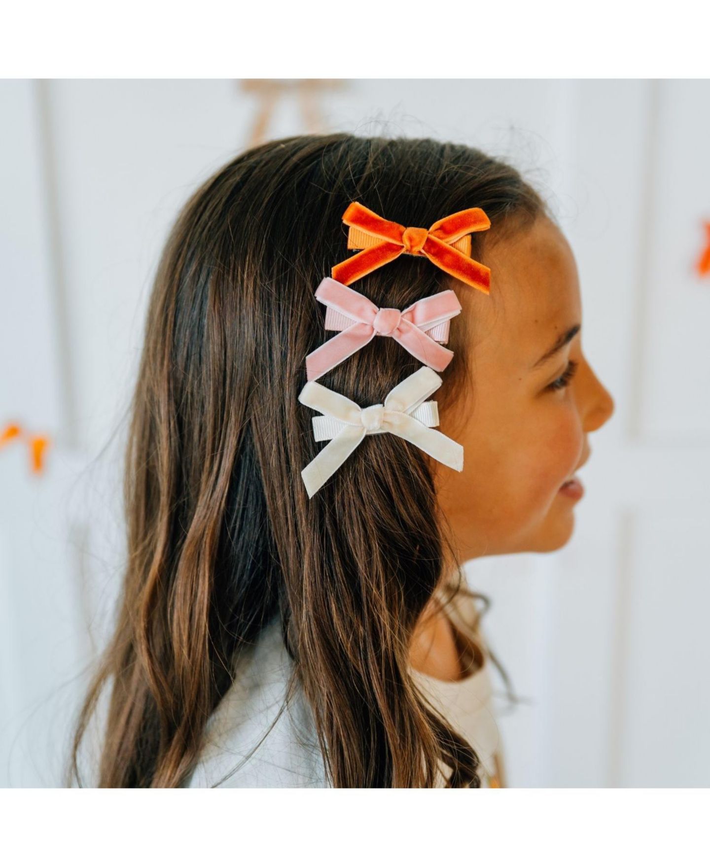 Аксессуары для волос Sweet Wink Mini Velvet Bow Clip Set для девочек, цвет: Разноцветный — фото 4