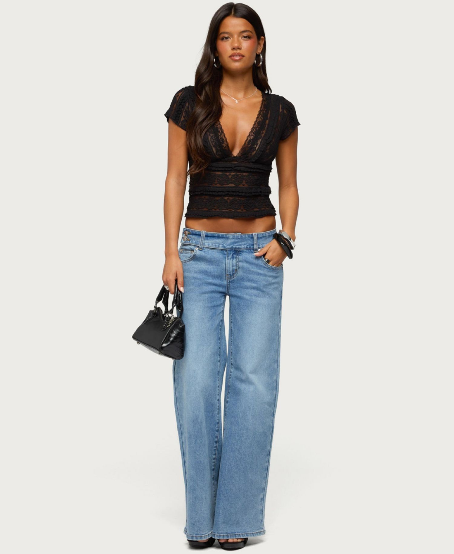 Women's Dale Low-Rise Straight-Leg Stretchy Jeans, 31" Inseam