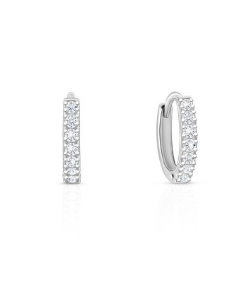 Timeless Pave Huggie Hoops Earrings