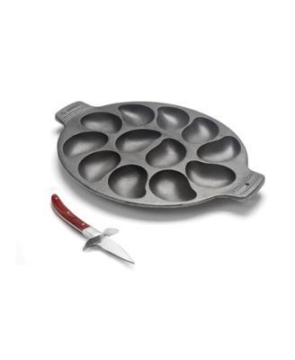 12-Section Oyster Pan & Knife Set