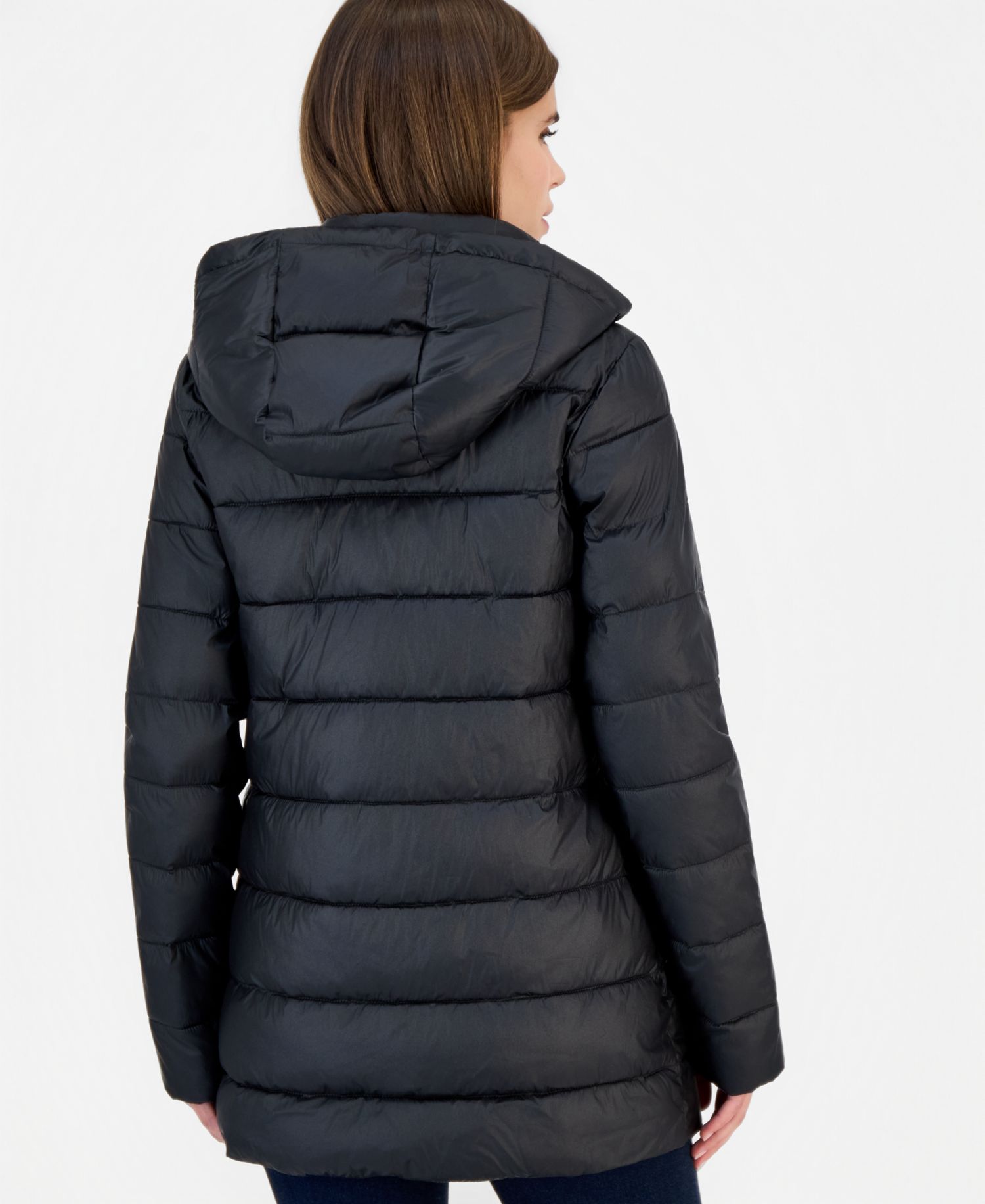 Women's Short Hooded Packable Coat