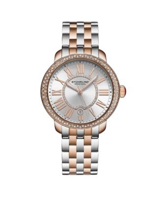 Women's Original Celestia Quartz Crystal Bezel Two-Tone Stainless Steel Bracelet Watch 38mm