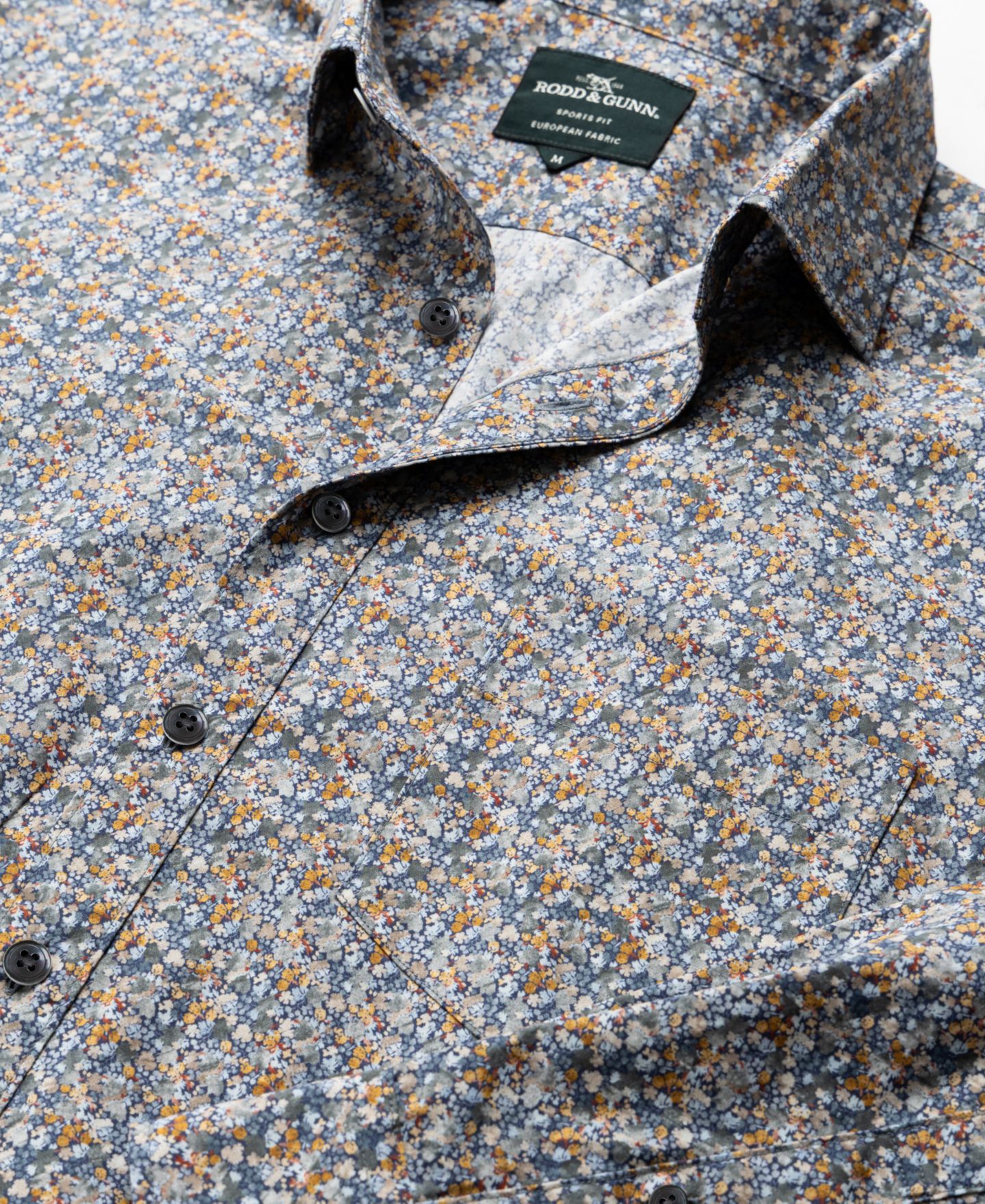 Мужская рубашка Rodd & Gunn Lancashire Cotton, цвет: Botanical — фото 3