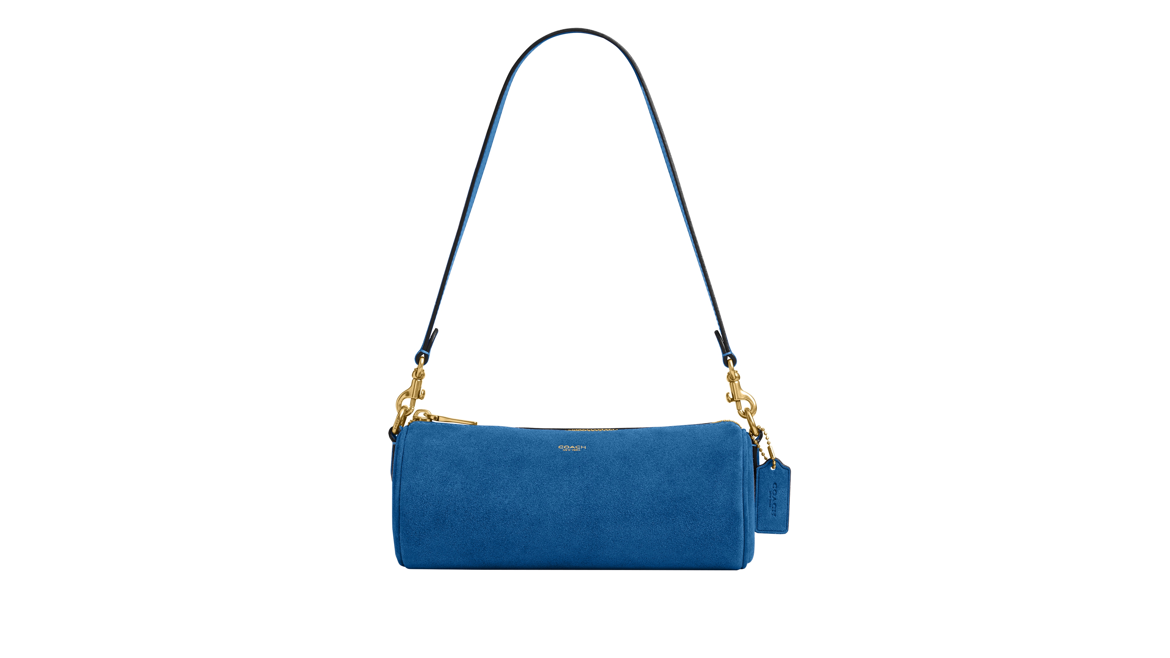 Coach Suede Small Barrel Bag