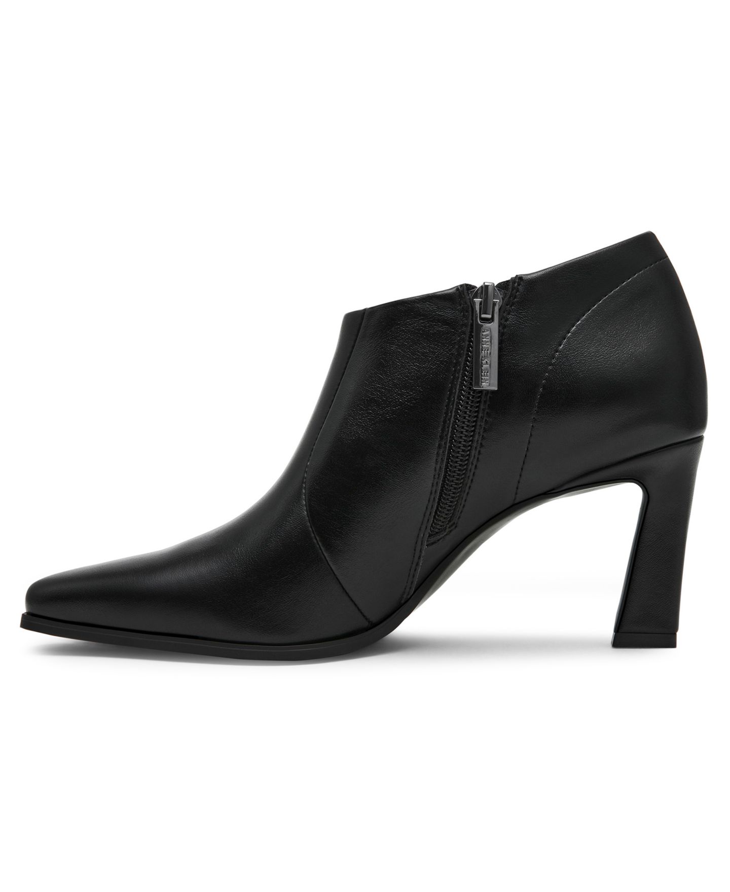Женские ботинки Anne Klein Crush Zipper Dress Booties, цвет: Чёрный гладкий — фото 8