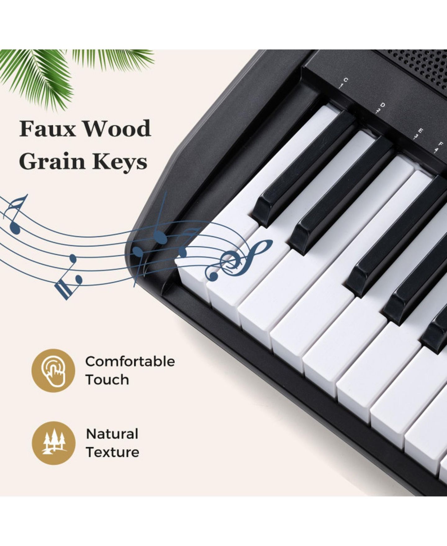 Детские игрушки SUGIFT 61 Keys Electric Keyboard with Light-up Keys and Teaching Mode, 3-Piece Kit, Ages 8+, цвет: Чёрный — фото 6