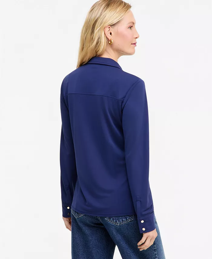 Women's Knit Utility Shirt - thumbnail 2