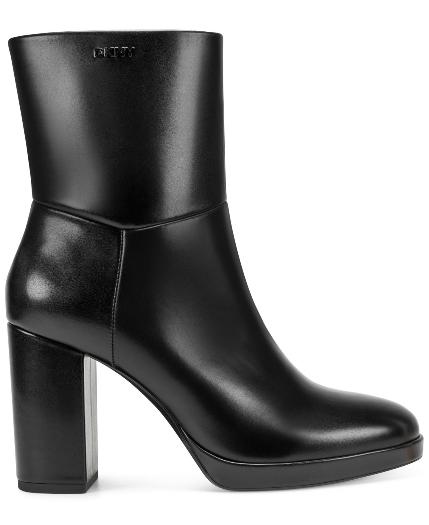 Женские ботинки DKNY Denisa Heeled Zipper Booties, цвет: Чёрный — фото 2