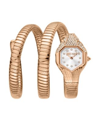 Women's Glam Chic Quartz Two Tone Stainless Steel Bracelet Watch