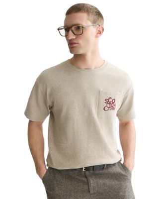 Men's Bonded Chest Pocket Artwork Crewneck T-Shirt
