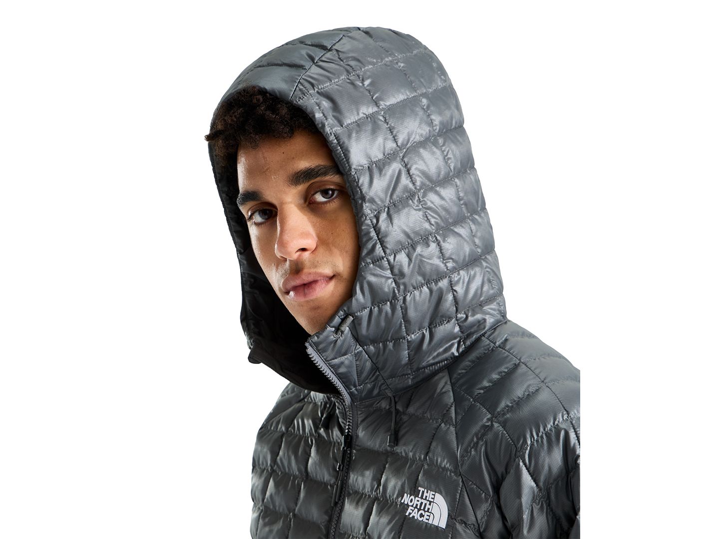 Мужская куртка The North Face Thermoball Packable Hooded, цвет: Чёрный — фото 7