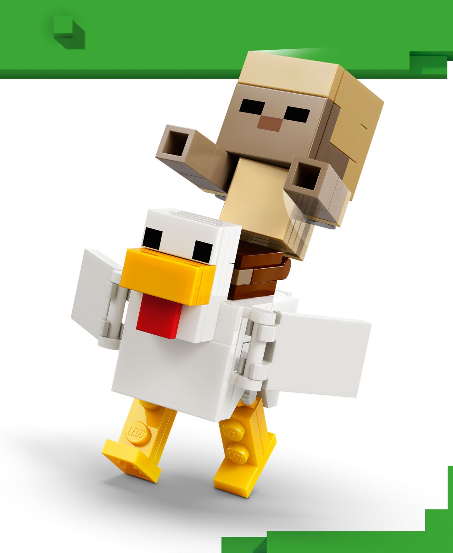 Детские конструкторы LEGO® Minecraft Chicken Jockey Desert Attack 21592, 428 Pieces — фото 3
